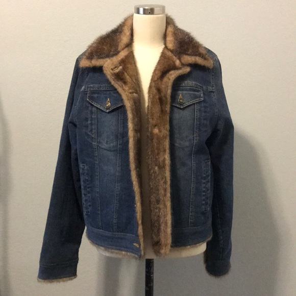 Marvin Richards Denim Fur Coat Best 